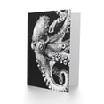 thumbnail image 2 of Artery8 Octopus Black White Drawing Ernst Haeckel Style Greeting Birthday Card Him Her All Blank, 2 of 3