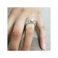 thumbnail image 4 of 9 1/2ct Diamond Eternity Engagement Ring Wedding Set 14k White Gold, 4 of 4