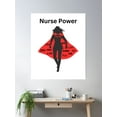 thumbnail image 2 of Nurse Power Red And Black Poster Wall Art, Modern Wall Decor, 16x24 UNFRAMED, 2 of 3