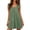 Green, variant on Hkoxplj Womens Cotton Blend Nightgown Square Neck Ruffle Fly Sleeve Short Dress with Pockets Smocked A Line Casual Sleepwear Summer Loungewear Beach Outfit Plus Size Solid Color Soft
