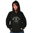 thumbnail image 4 of Never Say Die Pirate Skull Sword Unisex Plus Fleece Graphic Hoodie Brisco Brands 2X, 4 of 5