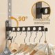 thumbnail image 2 of Retractable Folding Wall Hanger Folding Clothes Hanger Rack Clothes Storage Organizer Laundry Hanger, 2 of 5