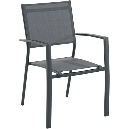 Hanover Naples 11 Pcs Aluminum Outdoor Dining Set, Gray