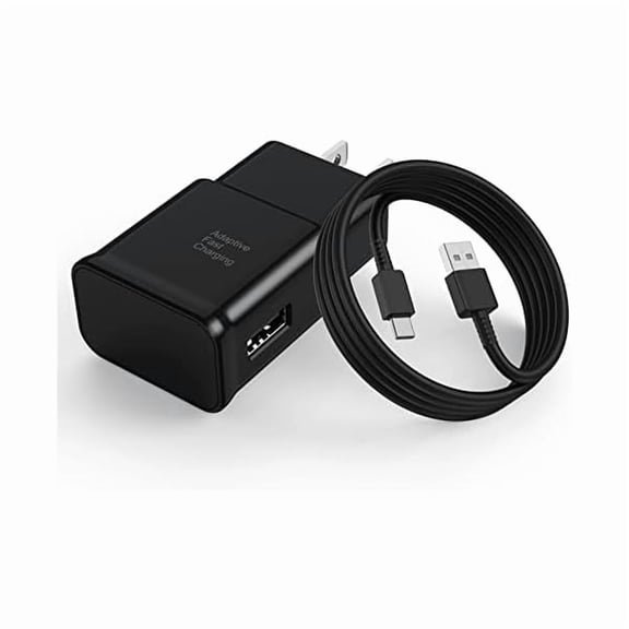 Quyaojz for Type C Charger Fast Charging, 1 Pack USB C Android Phone Wall Charger Block & 6ft Charge Cable Cord, Compatible With Samsung Galaxy S8 / S9 / Active e, S20 / S21 Ultra , , Pixel 3