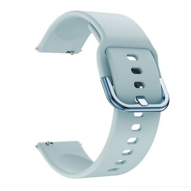 Amdohai Replaceable Silicone Watch Strap 20mm Buckle Watch Strap Watch Band Compatible with Galaxy Watch Active2 Light Blue