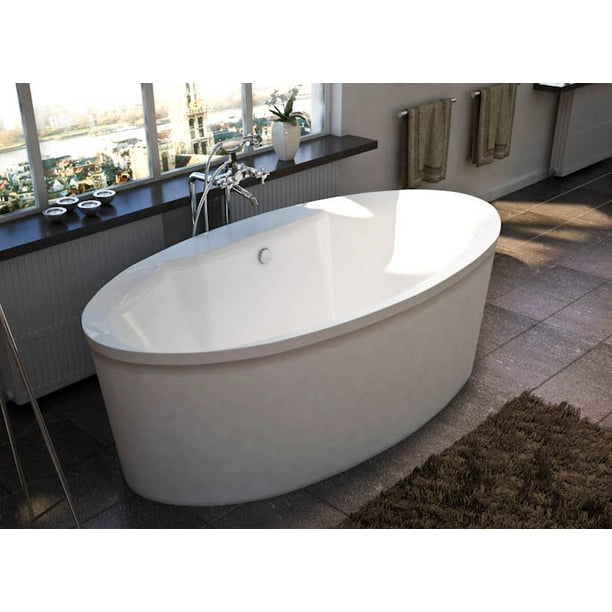 Atlantis Tubs 3468SS Suisse 34 x 68 x 24 Inch Freestanding Soaker