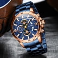 thumbnail image 3 of CRRJU Men Watch Top Brand Stainless Steel Business Date Clock Waterproof Luminous Luxury Sport Quartz Wrist Watch, 3 of 6