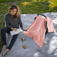 thumbnail image 5 of Comfy Cubs Baby Car Seat Cover - Soft, Breathable & Lightweight Large Car Seat Canopy, Bold Blush, 5 of 6