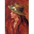 thumbnail image 2 of Renoir, Pierre-Auguste 24x32 White Modern Wood Framed Museum Art Print Titled - Girl With Straw Hat, 2 of 4