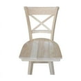 thumbnail image 6 of Home Square Counter Height Stool with Swivel Seat in Unfinished - Set of 3, 6 of 11