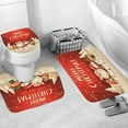 thumbnail image 2 of Bath Rugs Soft Non-Slip Absorbent Bathroom Mats Christmas Decor Machine Washable 3Pcs Set, 2 of 4