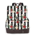 thumbnail image 1 of Easygdp Rose Flowers Mochila de Cuero para Mujeres, Bolso de Hombro, Bolsos de Mano de Moda para Trabajo y Viajes, 1 of 4