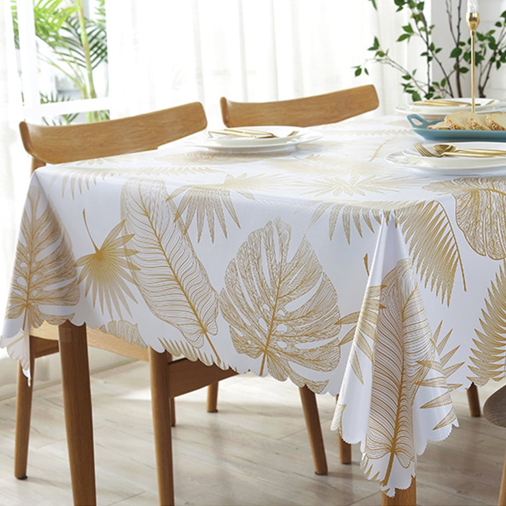 Tablecloths Waterproof Oilproof Spillproof Printing PVC Rectangle