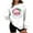 White, variant on Hoodless Sweatshirt for Women Long Sleeve Round Neck Christmas Print Loose Thin Fleece Pullover Sweatshirt