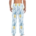 thumbnail image 5 of Anchor Pineapple Striped Mens Pajama Pants Cotton Elastic Waistband Lounge Sleep Pajama Bottoms Pj with Pocket, 5 of 7