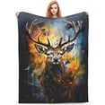 thumbnail image 4 of Football Blanket Sprots Gifts Throw Blankets Cozy Fleece Flannel Blanket Soft Warm Plush Bedding Football Stuff Room Decor Gift for Boys Girls Men Women Teens for Couch Sofa Bed 60"X50", 4 of 5
