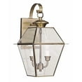 thumbnail image 2 of Livex Lighting 2281-01 Westover 16.5in Outdoor Wall Sconce 2x60W Antique Brass, 2 of 4
