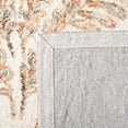 thumbnail image 6 of SAFAVIEH Capri Proinsias Leaves Wool Runner Rug, Ivory/Brown, 2'3" x 5', 6 of 10