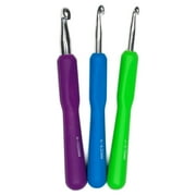 Simplicity Boye Ergo Aluminum Crochet Hooks, Sizes J, K, N Multicolor