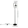 thumbnail image 5 of Evelyn&Zoe Bay Nautical Floor Lamp with Glass Shade, Blackened Bronze/Clear, 5 of 5
