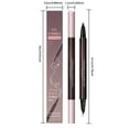 thumbnail image 2 of Hauiodp Waterproof Microblading Eyebrow Pen 2-in-1 Ended Eyebrow Pen 4-Fork-Tip Brush-Tip For Natural Hair-Like Brows Eyebrows Makeup 2ml, 2 of 5