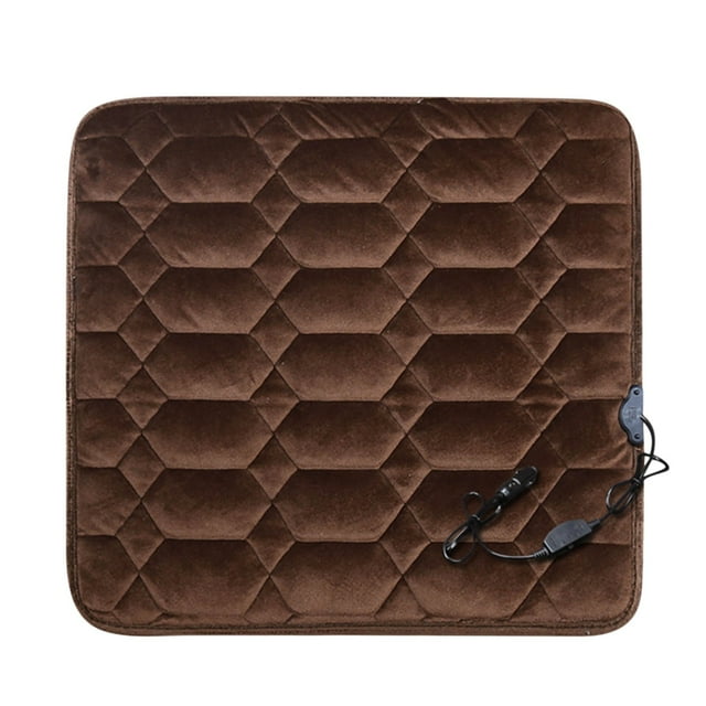 Heating Pad To Plug Into Lighter in Car Heated Car Seat Cushion, 12V/24V Portable Car Heating Pad Back Massager, Heating and Ventilation Function Winter Driving