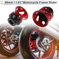 thumbnail image 2 of 14mm Motorcycle Slider Frame Aluminum Alloy Wheel Fairing Protection Crash Pad Protector Guard 46mm 46mm Red Black 2 Pcs, 2 of 7