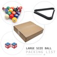 thumbnail image 3 of 2-1/4" inch Pool Table Billiard Balls Pool 16 Balls(57.2mm) With Triangle Rack Complete Ball Sets For Home Sport Table Cue, 3 of 7