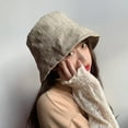 thumbnail image 3 of Pretty Comy New Spring Double-sided Striped Bucket Hat Female Wild Casual Student Fisherman Hat, 3 of 6