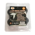 thumbnail image 2 of 4 Pack Heavy Duty Caster Set Swivel Wheels Brake Non Skid No Mark Castors 1.5", 2 of 4