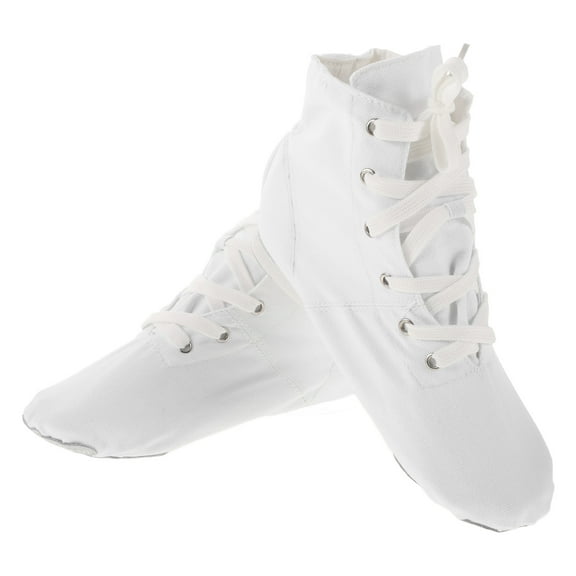 BESTYASH Women's Jazz Dance Shoes 1 Pair Breathable High-Top Canvas Sneakers for Dance Activities and Practice