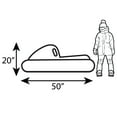 thumbnail image 4 of CocoNut Outdoor: Quad Racing Snowmobile Sled - Orange & Blue, 50x20" Inflatable Toboggan, Cold Resistant PVC, Outdoor, 200lb Cap, Kids-Teens-Adults 8+, 4 of 7