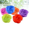 thumbnail image 2 of Gongc 12 Pcs Rose Muffin Cup Pudding Jelly Gel Mould Silicone Cake Mold Chocolate Sugar Craft Mould Decorative Bakery DIY Accessory (Random Color), 2 of 3