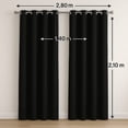 thumbnail image 5 of Cortinas Largas Con Aros 2.80 X 2.10 M Alfer Home Jgo 2 Pzas, 5 of 5