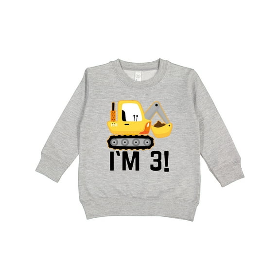 Inktastic 3rd Birthday Construction Party Boy Toddler Sweatshirt