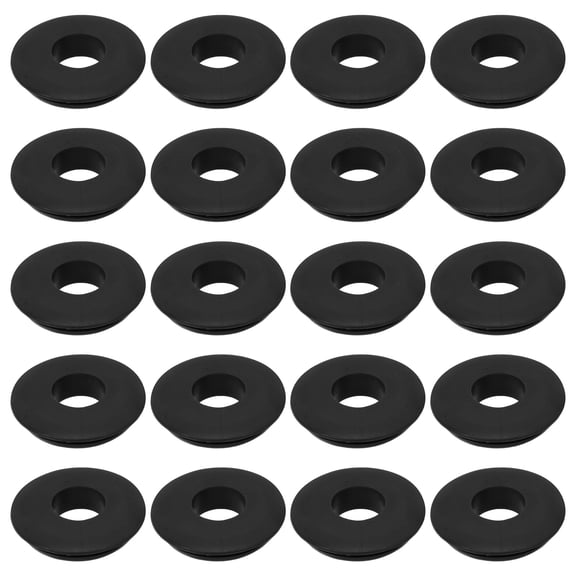 FOMIYES 20Pcs Black Rubber Gasket Seals for Semi Truck Air Brake Hose and Trailer Accessories