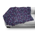thumbnail image 3 of Leaf Print Soft Flannel Fleece Blanket, Composition of Paisley and Flowers Oriental Arrangement Persian Teardrop Motifs, Cozy Plush for Indoor and Outdoor Use, 50" x 60", Multicolor, by Ambesonne, 3 of 6