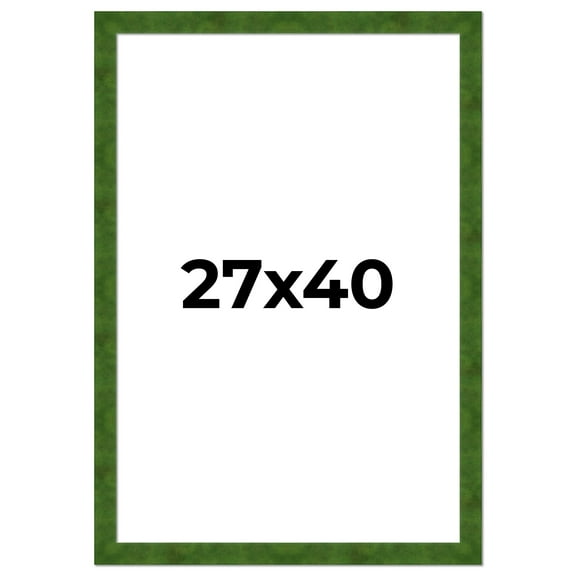 27x40 Frame Green Burl Solid Wood Picture Frame | 1.75 Inches Moulding Width | One Sheet Movie