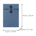 thumbnail image 2 of MRLESS 6-Pack Paper File Pouches with String Button Closure, Thick Document Folders, Office Supply File Pockets, 2 of 6