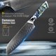 thumbnail image 5 of Cuchillo de Cocina Cuchillo de Acero Damascus VG10 67 Capas Cuchillos de Chef Japonés Santoku Herramienta de Corte de Talla Mango de Concha de Abulón con Funda y Caja de Regalo, 5 of 8