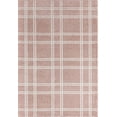 thumbnail image 2 of Isaac Mizrahi Jaxon CM15A Pink Plaid Geometric Contemporary Pink Area Rug, 2'6" x 8', 2 of 6