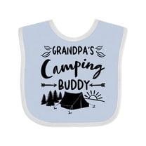 Inktastic Grandpas Camping Buddy Boys or Girls Baby Bib
