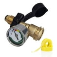 thumbnail image 1 of Labymos Universal POL Propane Tanks Adapter with Gauge Convert POL Tanks Valves to QCC1 Propane, 1 of 6