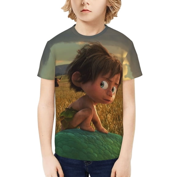 The Good Dinosaur T-Shirt for Boys Girls Youth, 3D Printed Graphic T-Shirts Short Sleeve Summer Casual Tee Shirts for Kids