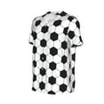 thumbnail image 6 of Fotbe Soccer Ball Baseball Jersey Shirt for Men and Women, Casual Short Sleeves Button Down T-Shirt-Small, 6 of 9