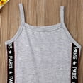 thumbnail image 4 of Bagilaanoe Toddler Baby Girl Summer Dress Letter Print Spaghetti Strap Dresses 1T 2T 3T 4T 5T 6T Kids Casual Cami Dress, 4 of 5