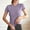 Purples, variant on Tsesme Women’s Slim Yoga T-shirt Round Neck Short Sleeve Lightweight Tops Summer Running Fitness Tee