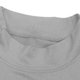 thumbnail image 4 of ZVAVZ Mens Stand Collar Athletic Shirt Long Sleeve Slim Fit T-Shirts Crew Neck Gym Workout Tee Shirt Bodybuilding Running Tops Gray XL, 4 of 7