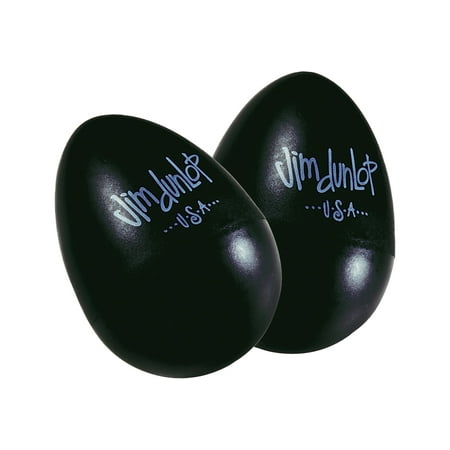 Dunlop 9103TBK Egg Shaker, Black, 2/Pack