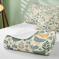 thumbnail image 4 of Erosebridal Chicken Twin Quilt Set for Boys Girls, Muted Leaves Twin Coverlet Set, 2pcs 1 Bedspread and 1 Pillowcase, 4 of 7